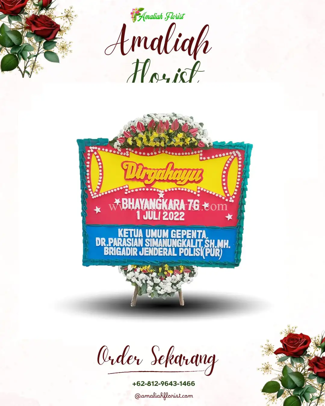 Papan Bunga HUT Ulang Tahun Pasedahan